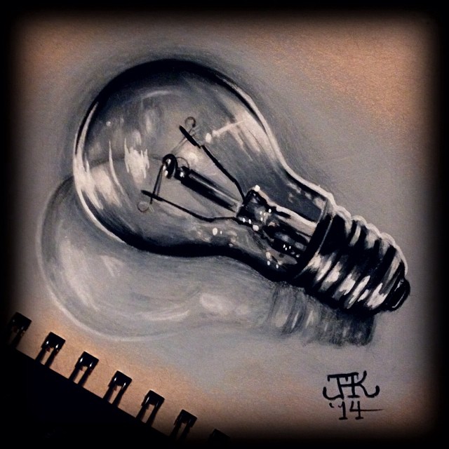 Light Bulb Pencil Drawing at GetDrawings | Free download