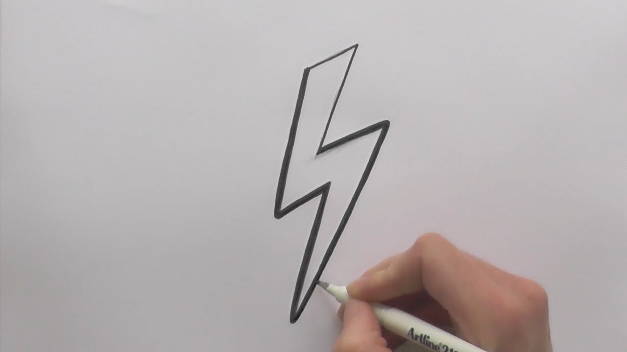 Lighting Bolt Drawing at GetDrawings | Free download