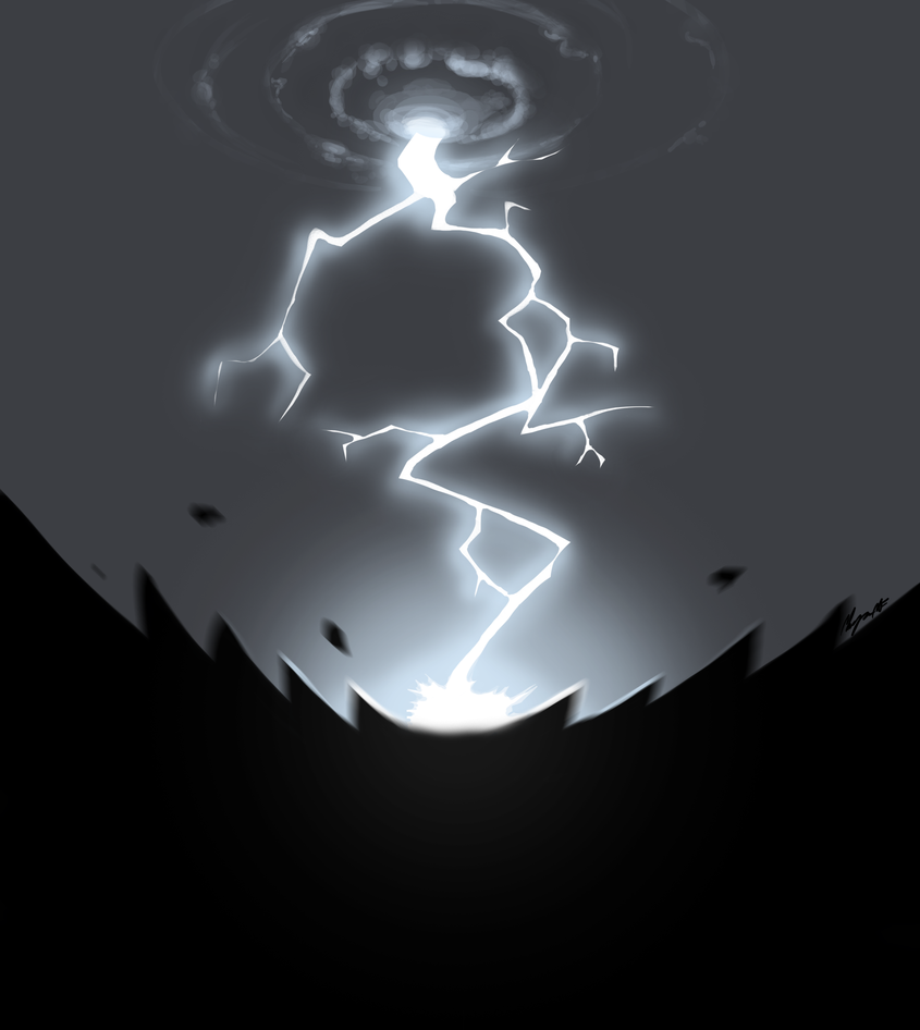 lightning strike drawing