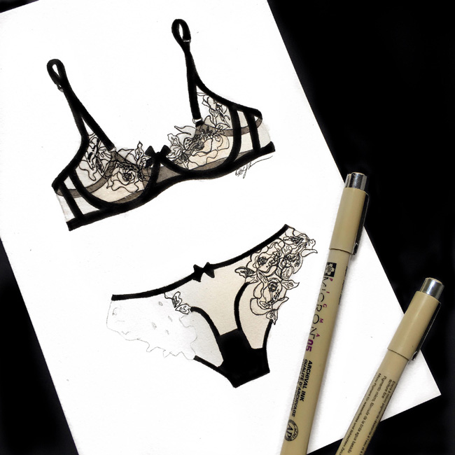 Lingerie Drawing at GetDrawings Free download