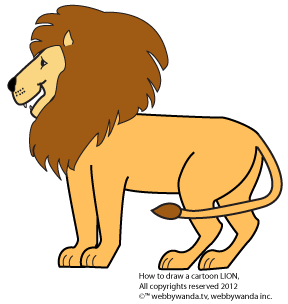 Lion Cartoon Drawing at GetDrawings | Free download