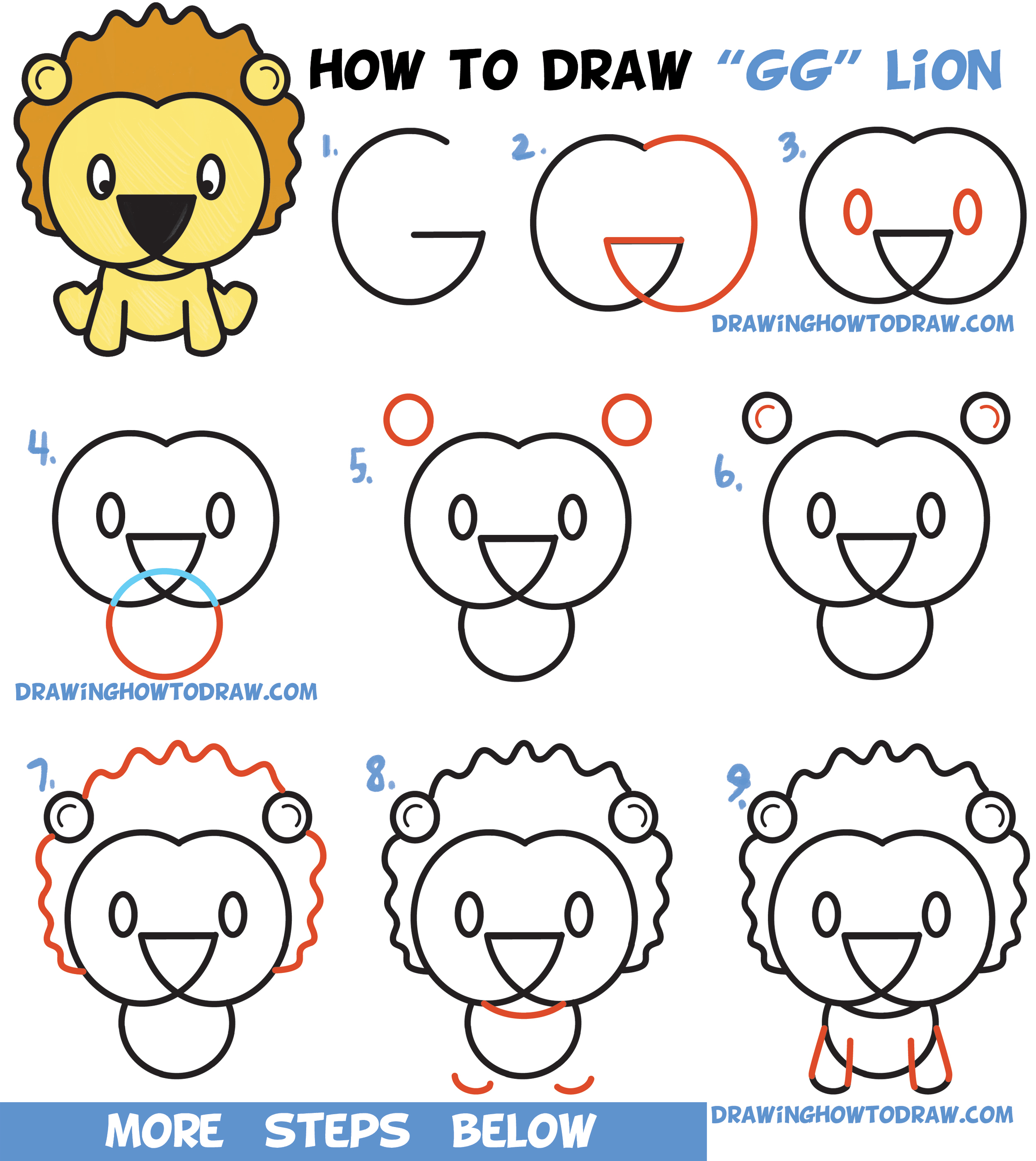 Best How To Draw A Lion Step By Step The ultimate guide | howtopencil4