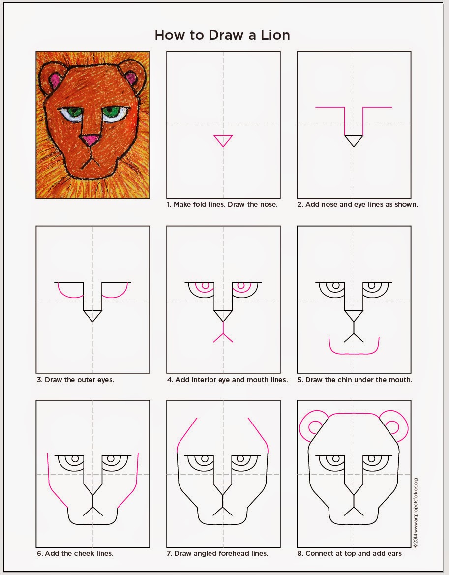 Lion Head Drawing Step By Step at GetDrawings | Free download