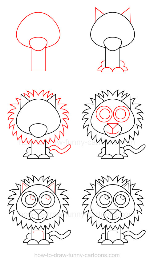 Lion Head Drawing Step By Step at GetDrawings | Free download