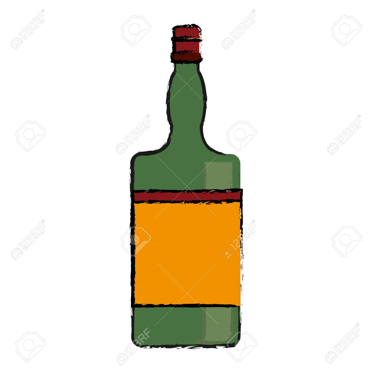 Liquor Bottle Drawing At GetDrawings | Free Download