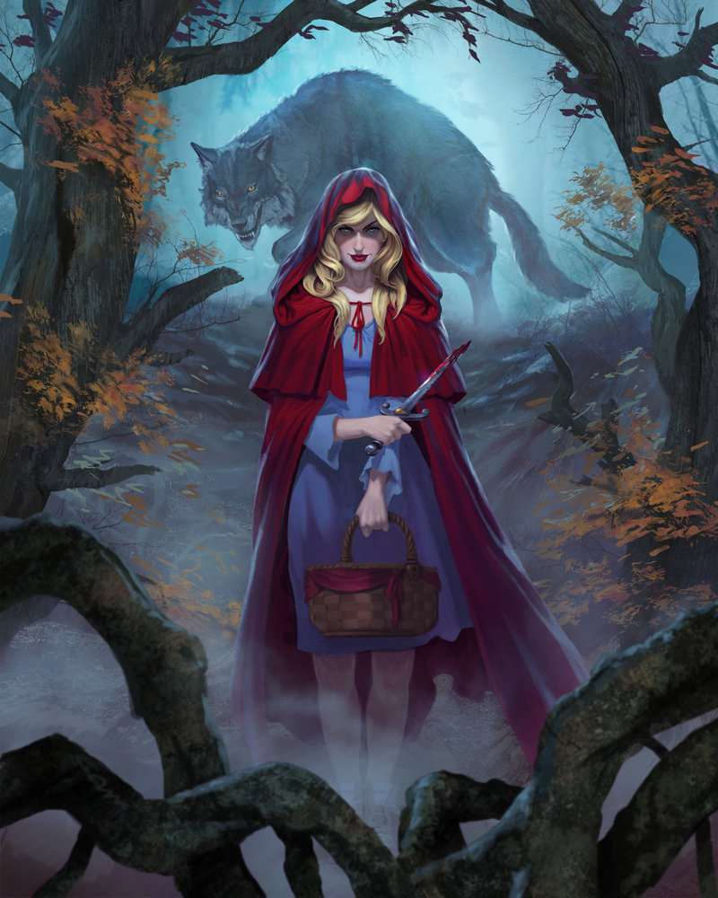 Little Red Riding Hood Drawing at GetDrawings | Free download
