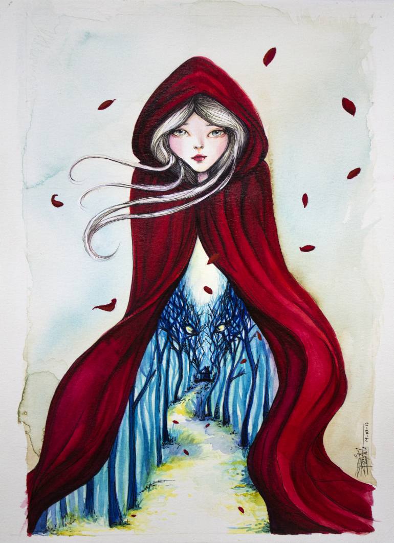 Little Red Riding Hood Drawing at GetDrawings | Free download