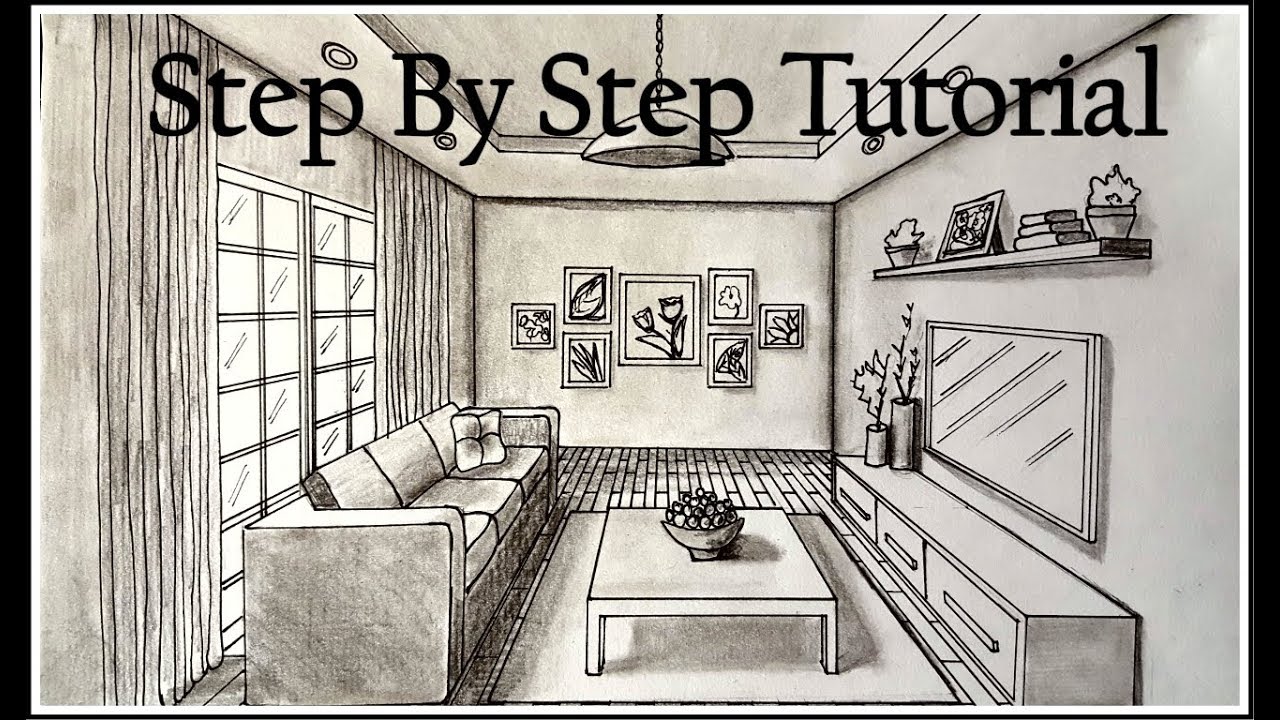 Living Room Perspective Drawing At Getdrawings Com Free