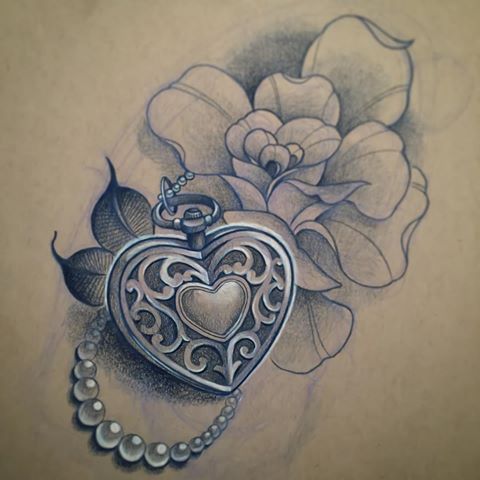 Locket Drawing at GetDrawings | Free download