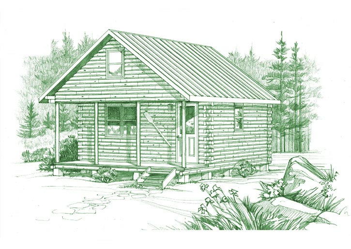 Log Cabin Drawing At Getdrawings Free Download