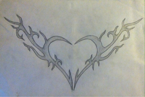 Love Sketches Of Hearts - antik-kuriosa