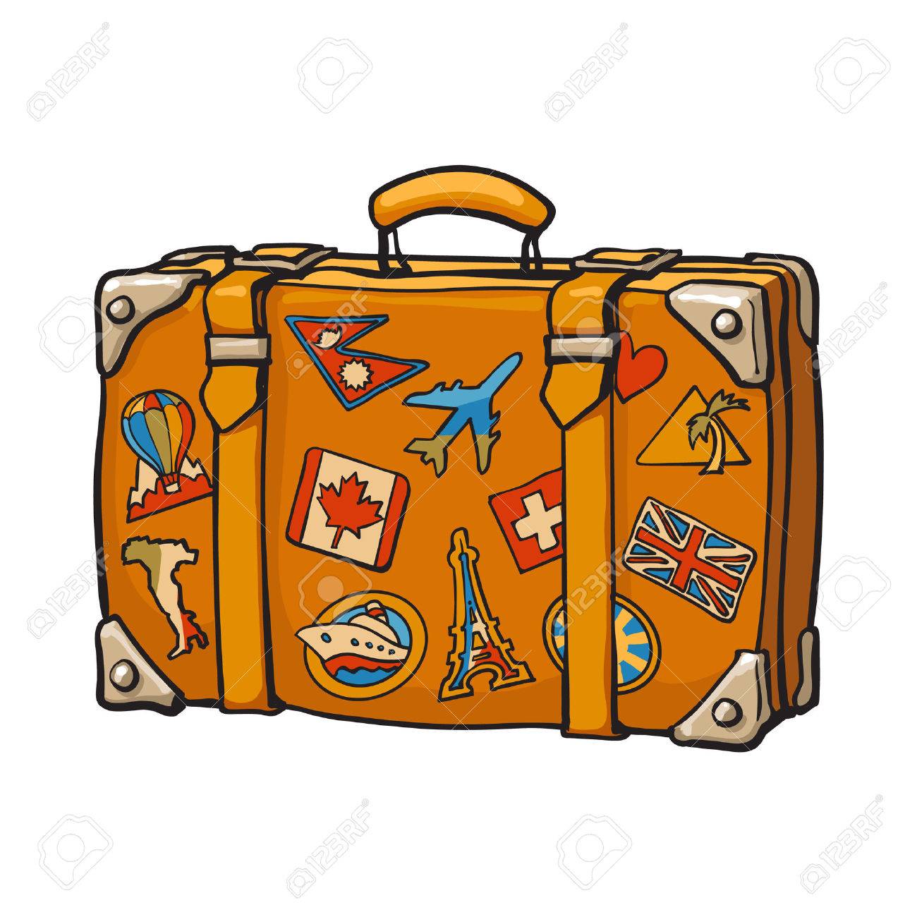 Luggage Drawing at GetDrawings | Free download