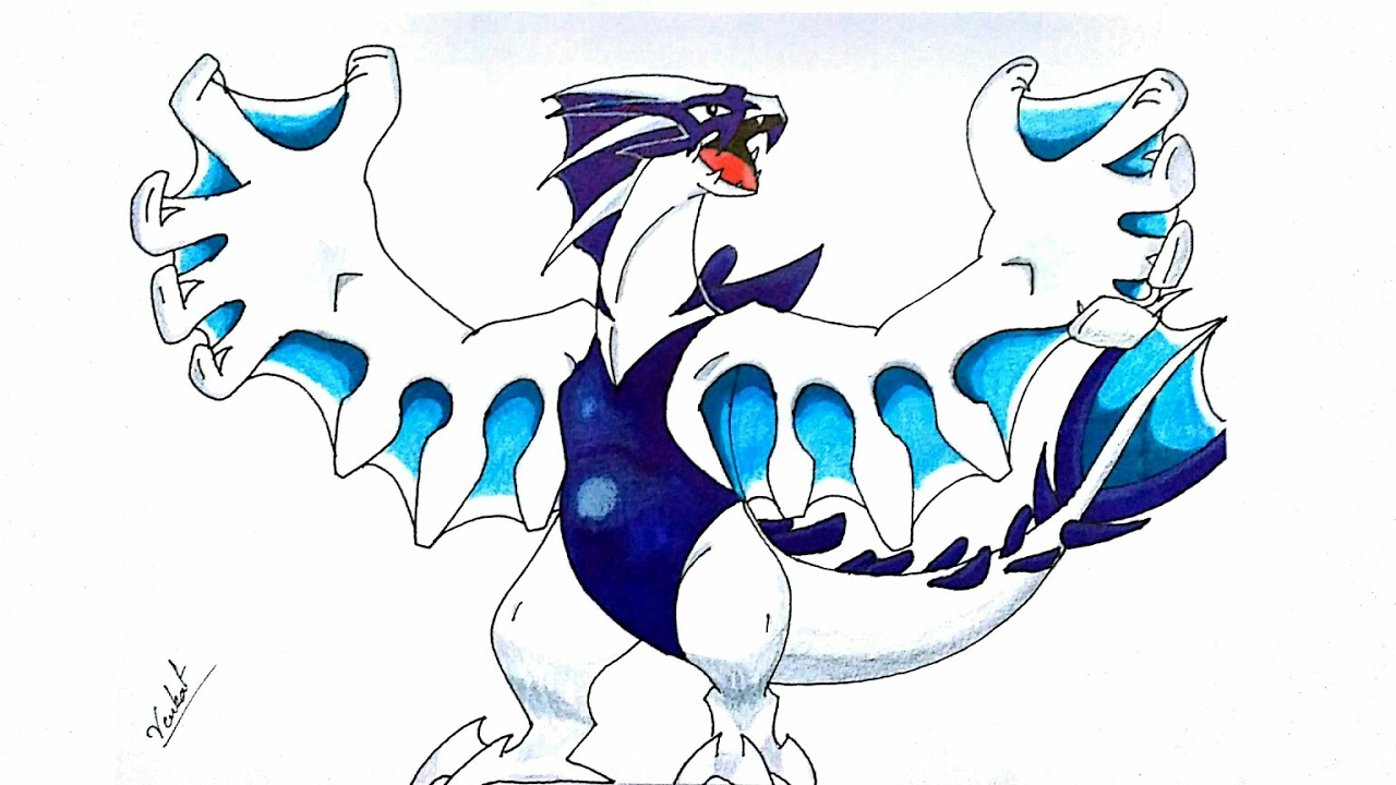 Lugia Drawing at GetDrawings | Free download