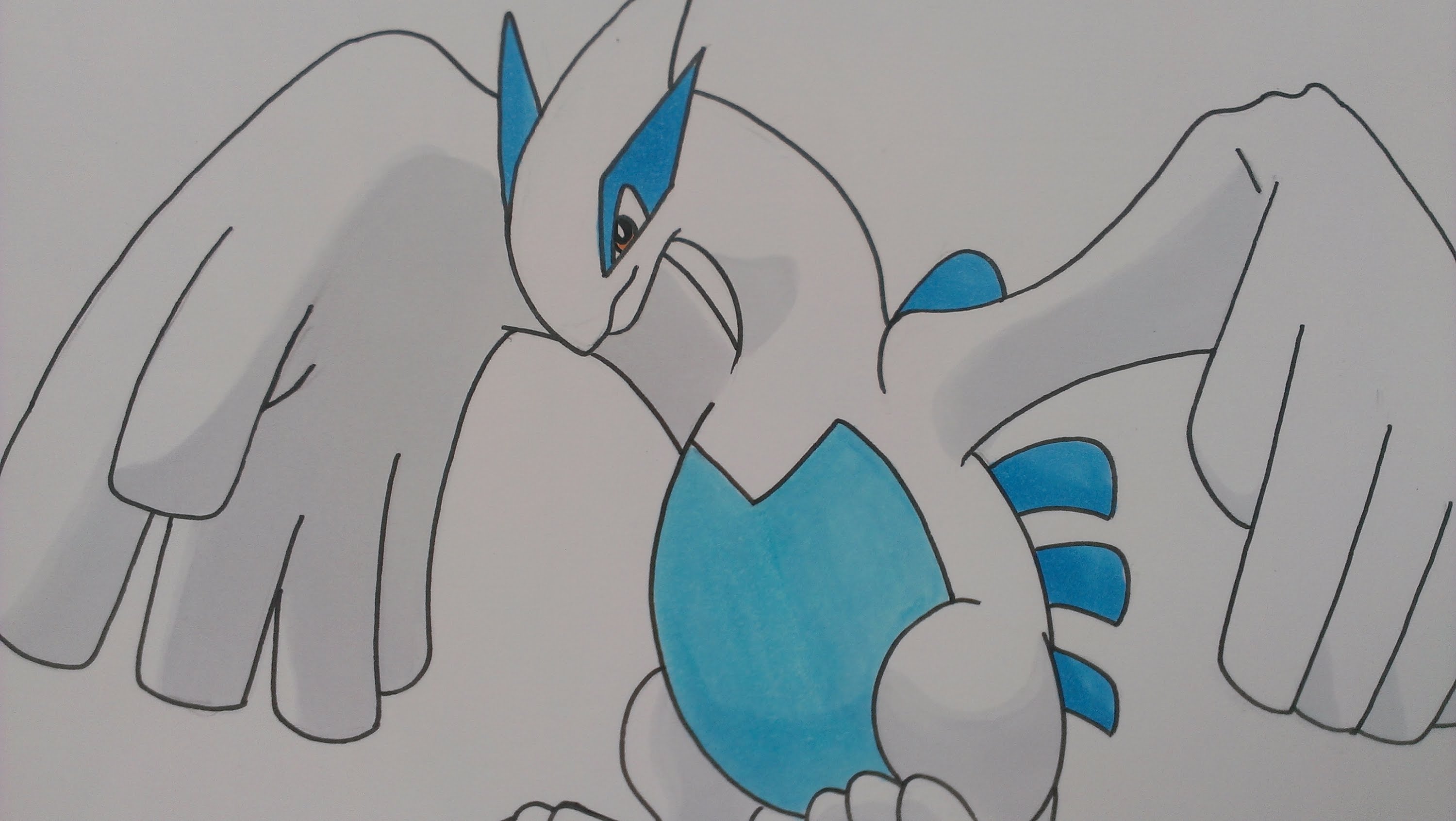 Lugia Drawing at GetDrawings | Free download