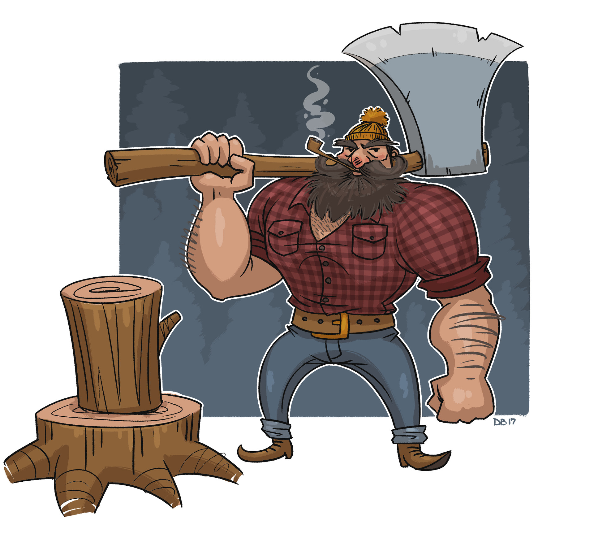 Lumberjack Drawing at GetDrawings Free download