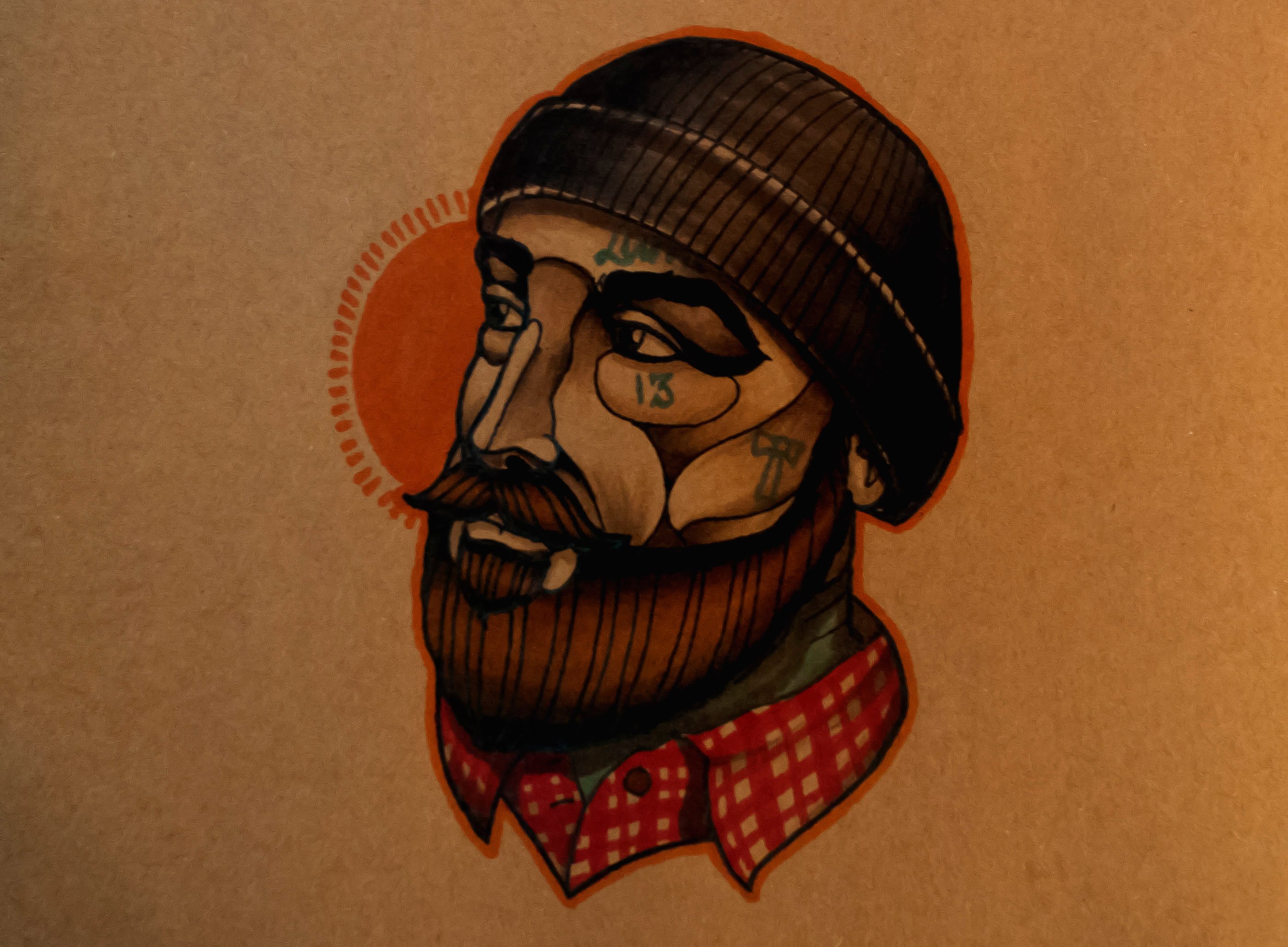 Lumberjack Drawing at GetDrawings | Free download