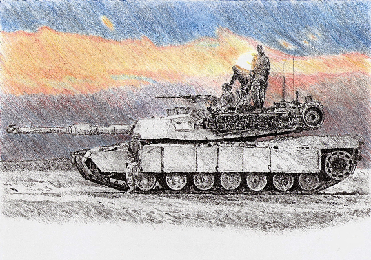 how to draw a military tank