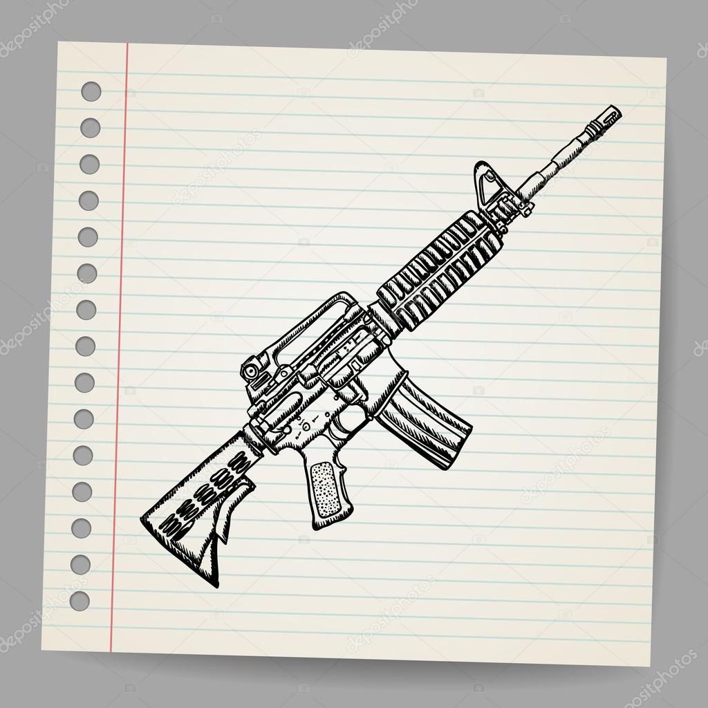 M16 Drawing at GetDrawings | Free download