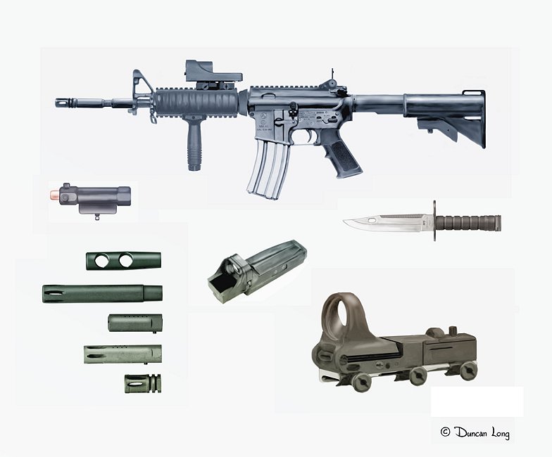 M16 Drawing at GetDrawings | Free download