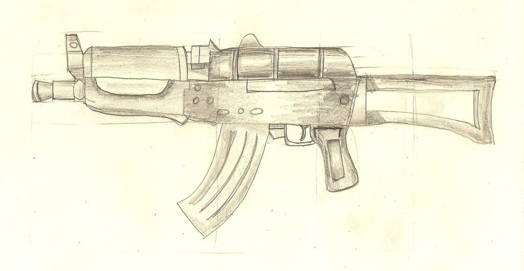 Machine Gun Drawing at GetDrawings Free download