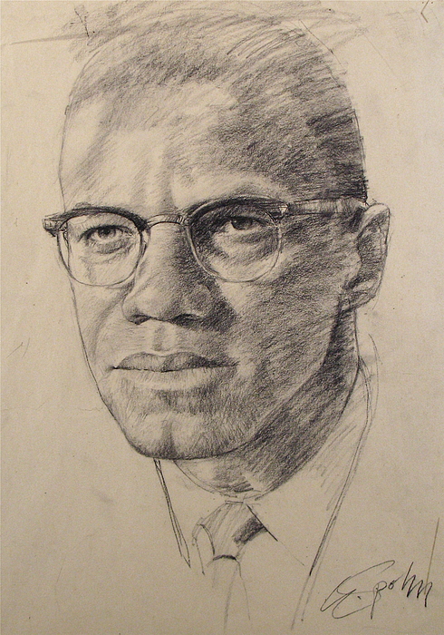 Malcolm X Drawing at GetDrawings | Free download