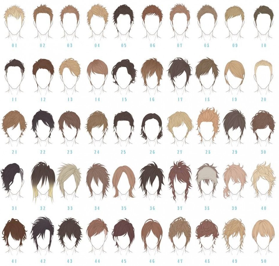 Male Anime Hairstyles Drawing At Getdrawings Com Free For