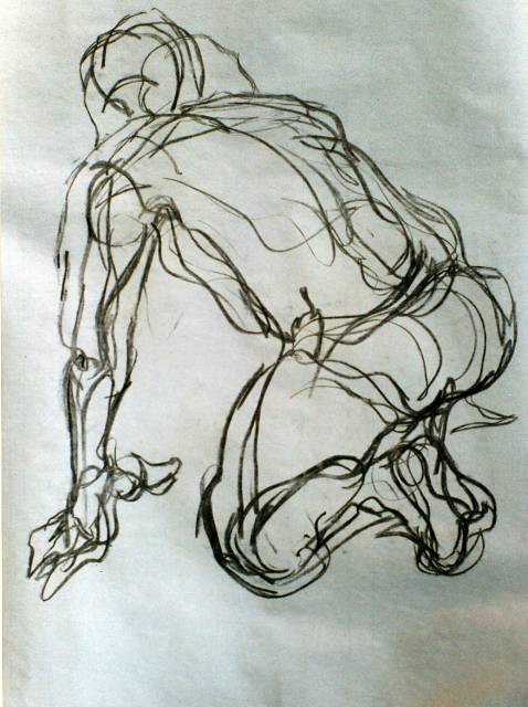 Man Kneeling Drawing at GetDrawings | Free download