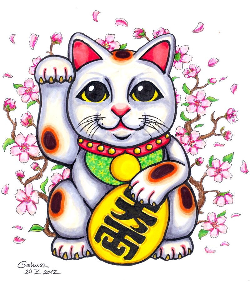 Maneki Neko Drawing At Getdrawings Free Download