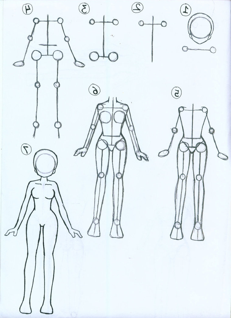 how to draw a body outline easy