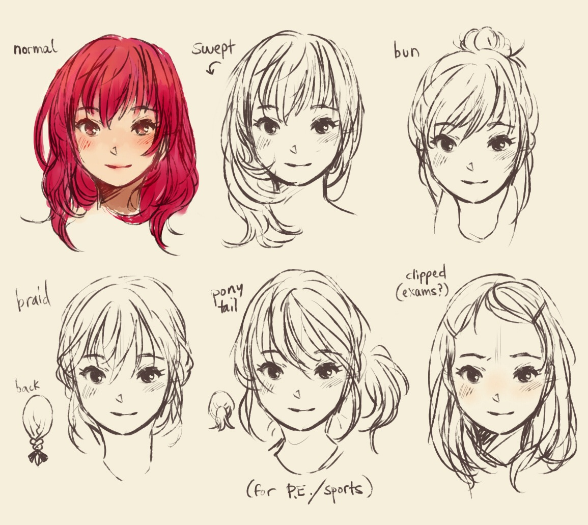 Manga Hair Drawing At Getdrawings Com Free For Personal