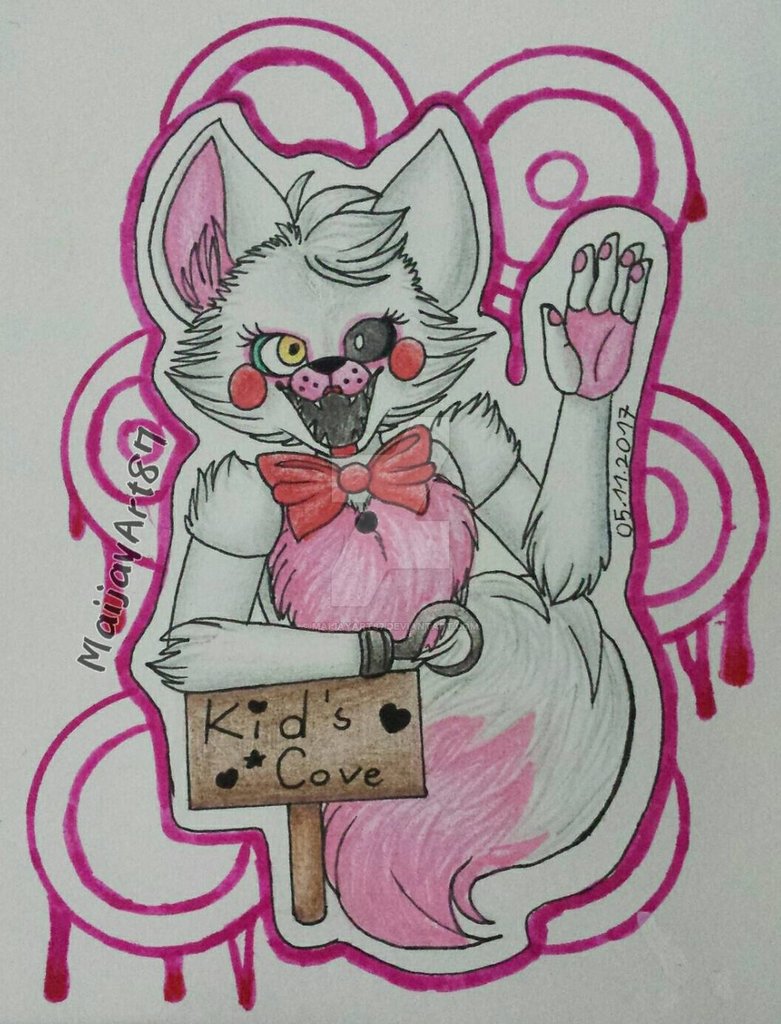 Cool Fnaf Drawings Easy Mangle | Barnes Family