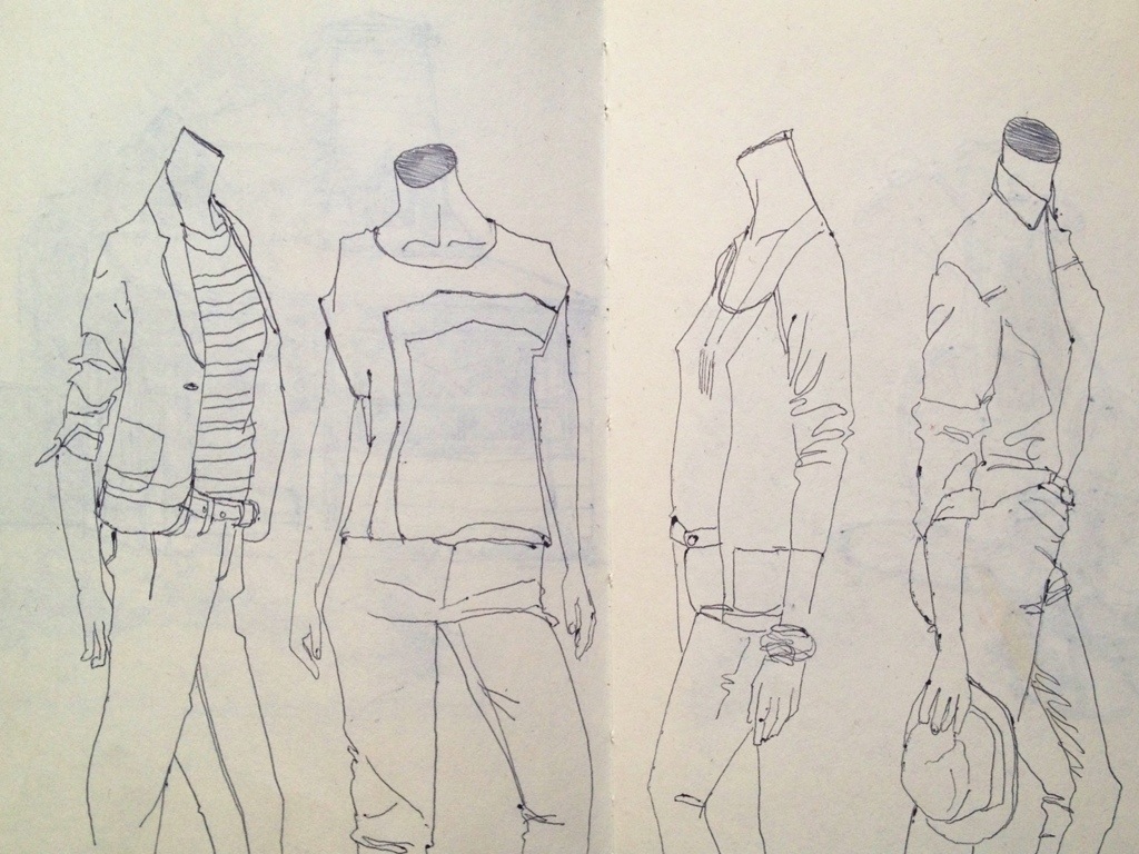 mannequin sketch fashion