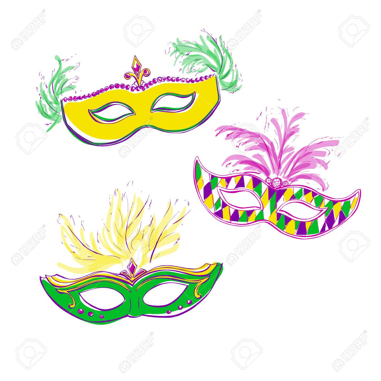 Mardi Gras Mask Drawing at GetDrawings Free download