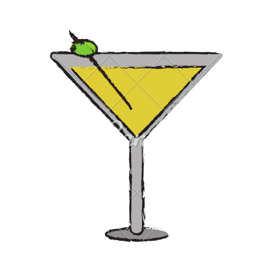 Martini Glass Drawing at GetDrawings | Free download