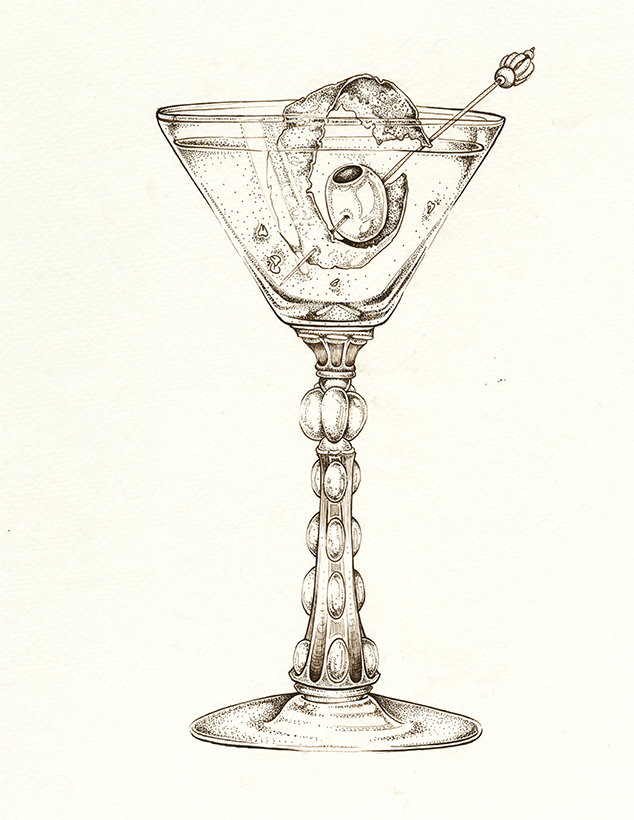 Martini Glass Drawing at GetDrawings | Free download