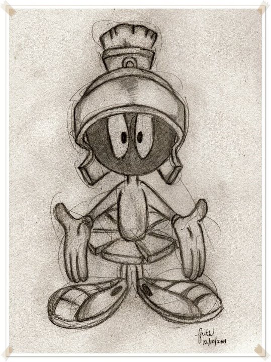 Marvin The Martian Drawing At Getdrawings Free Download