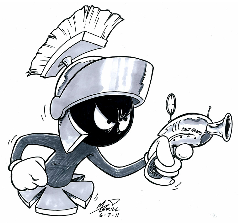 Marvin The Martian Drawing Step By Step Marvin The Martian Drawing at