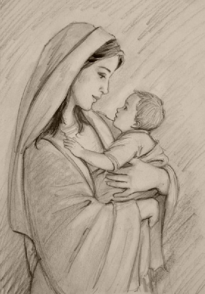Mary Drawing at GetDrawings | Free download