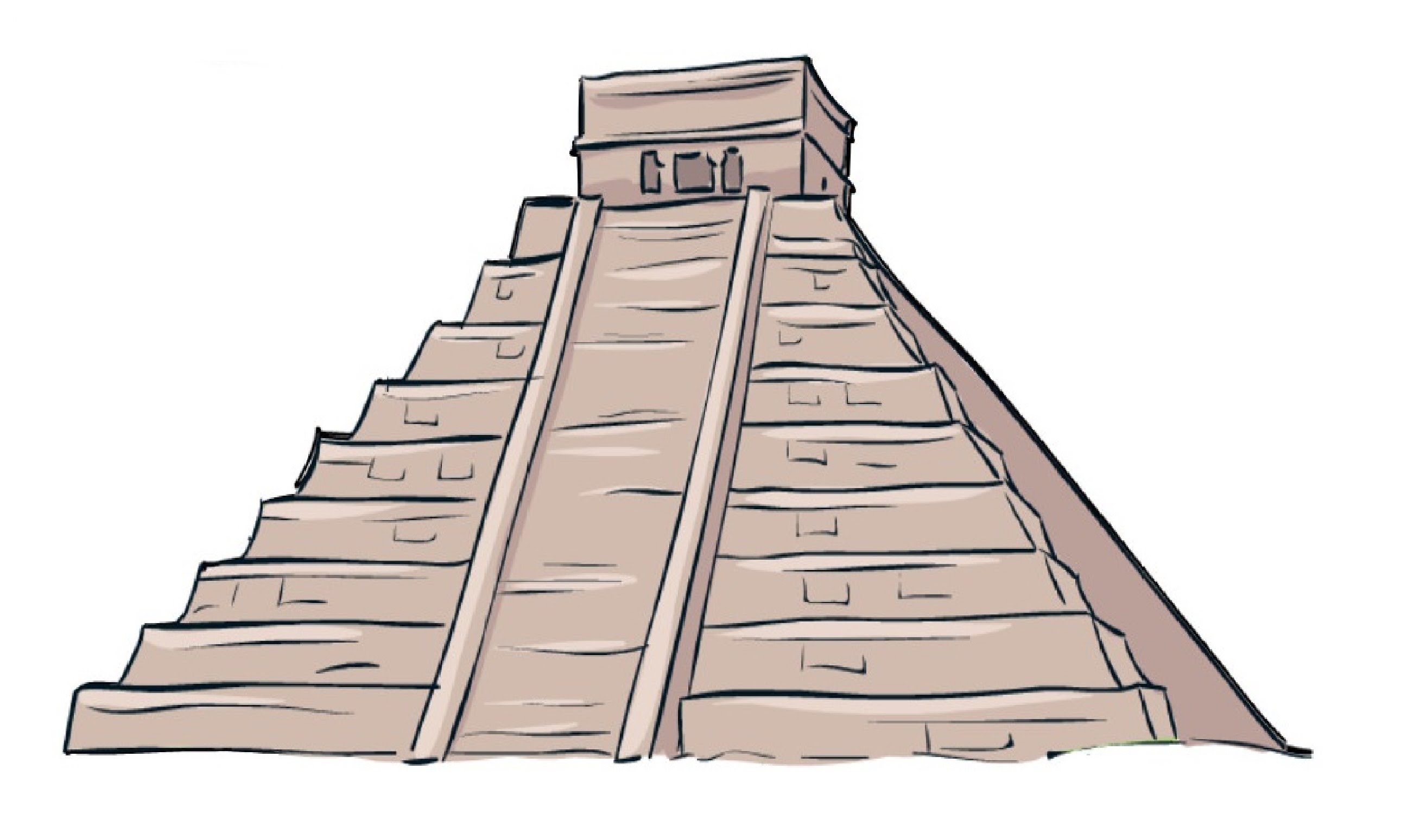 Mayan Pyramid Drawing at GetDrawings Free download