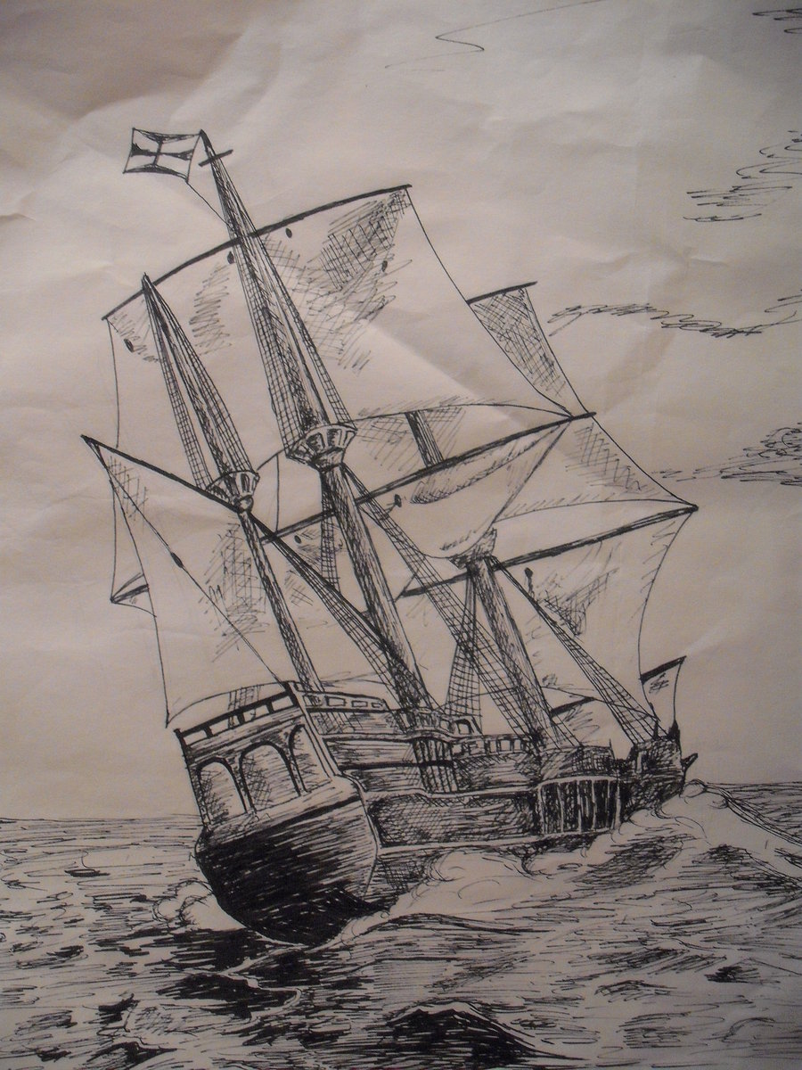 Mayflower Drawing at GetDrawings Free download