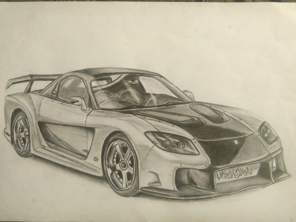 Mazda Rx7 Drawing at GetDrawings Free download