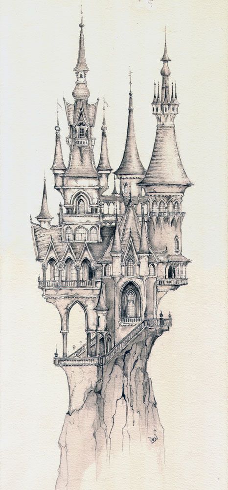 Medieval Castles Drawing at GetDrawings | Free download