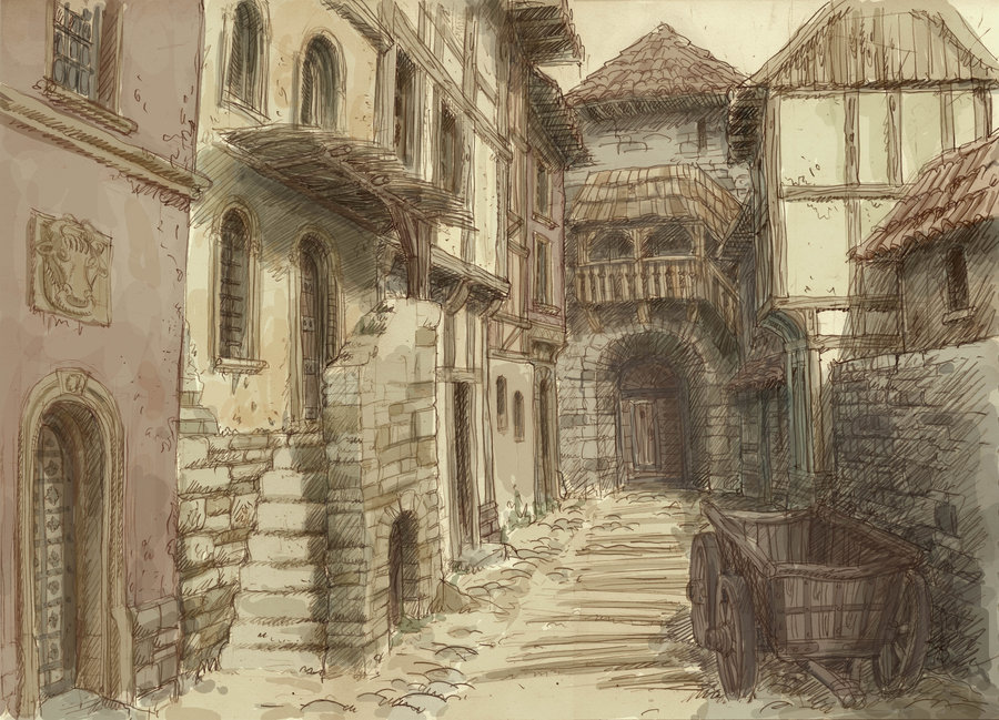 medieval-city-drawing-at-getdrawings-free-download