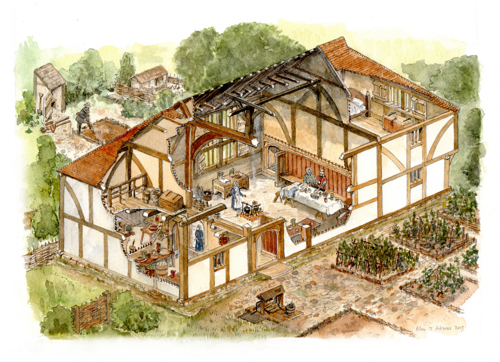 Medieval House Drawing at GetDrawings Free download