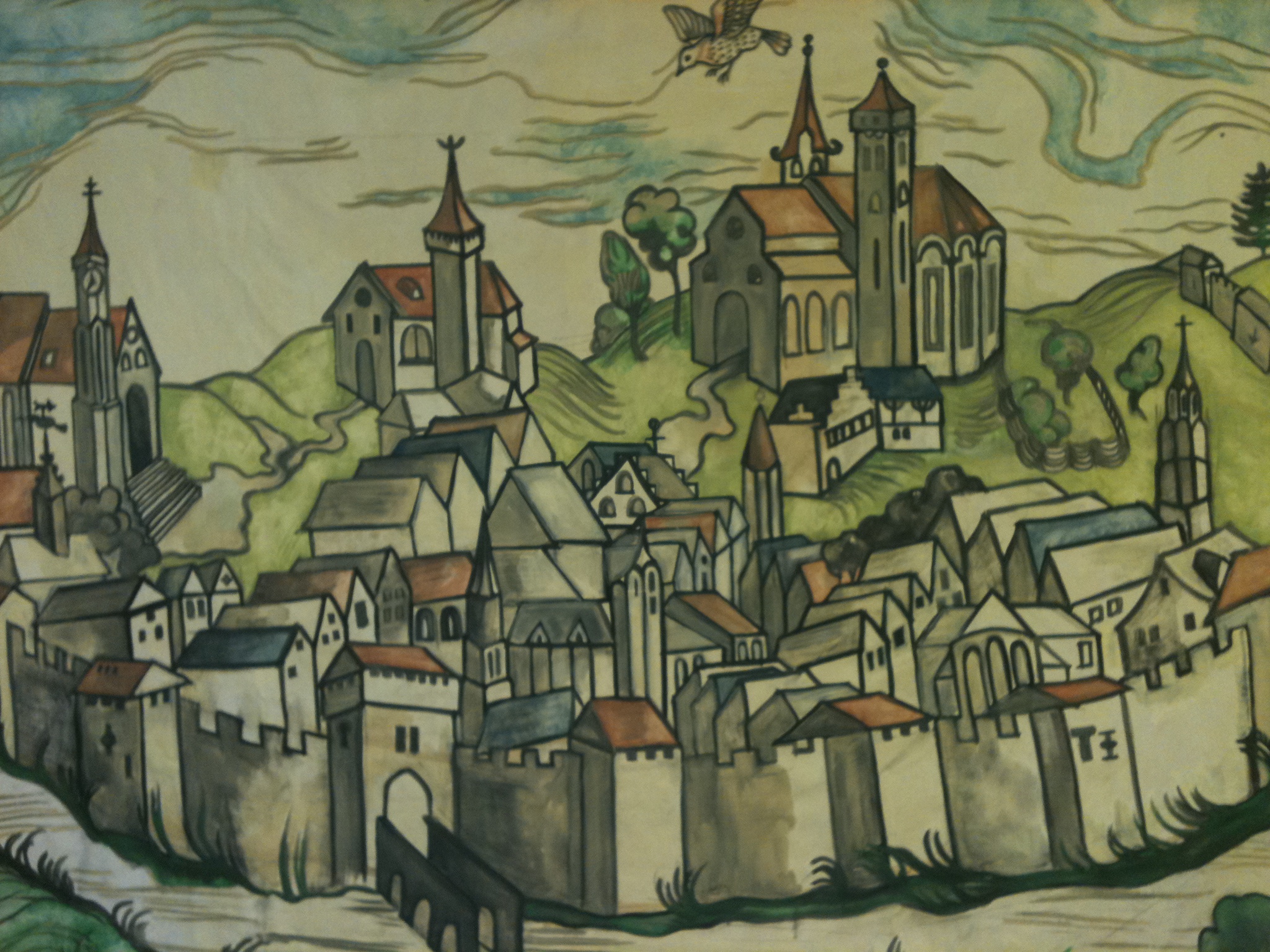 Medieval Town Drawing at GetDrawings Free download