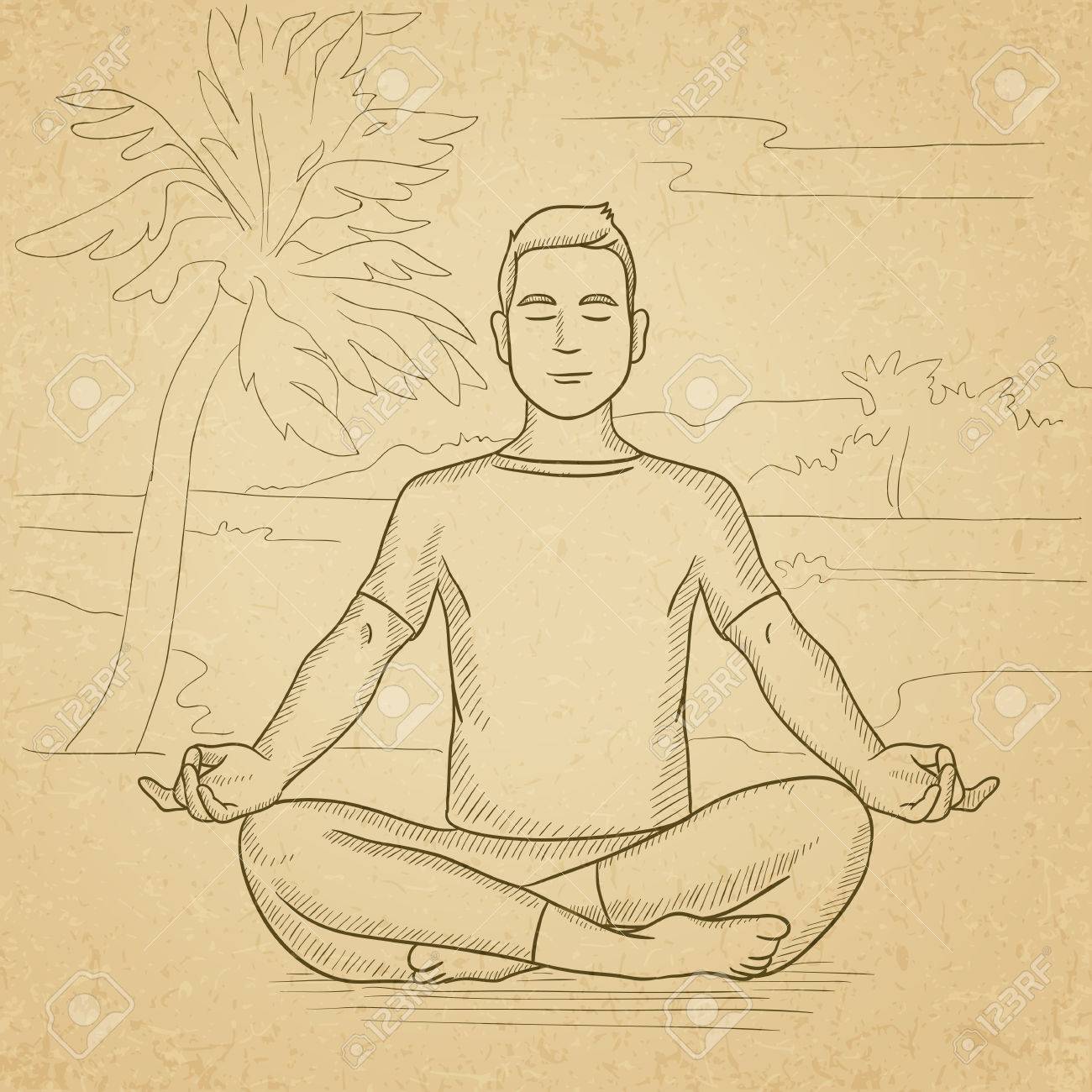 Meditating Drawing at GetDrawings Free download