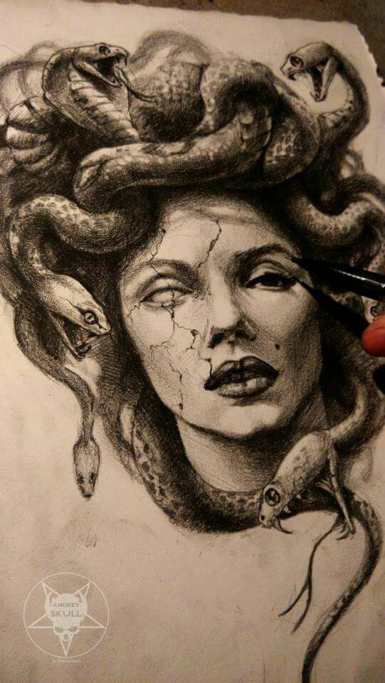 Medusa Drawing at GetDrawings | Free download