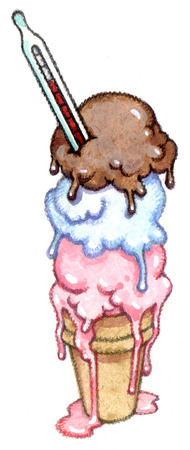 Melting Ice Cream Drawing at GetDrawings | Free download