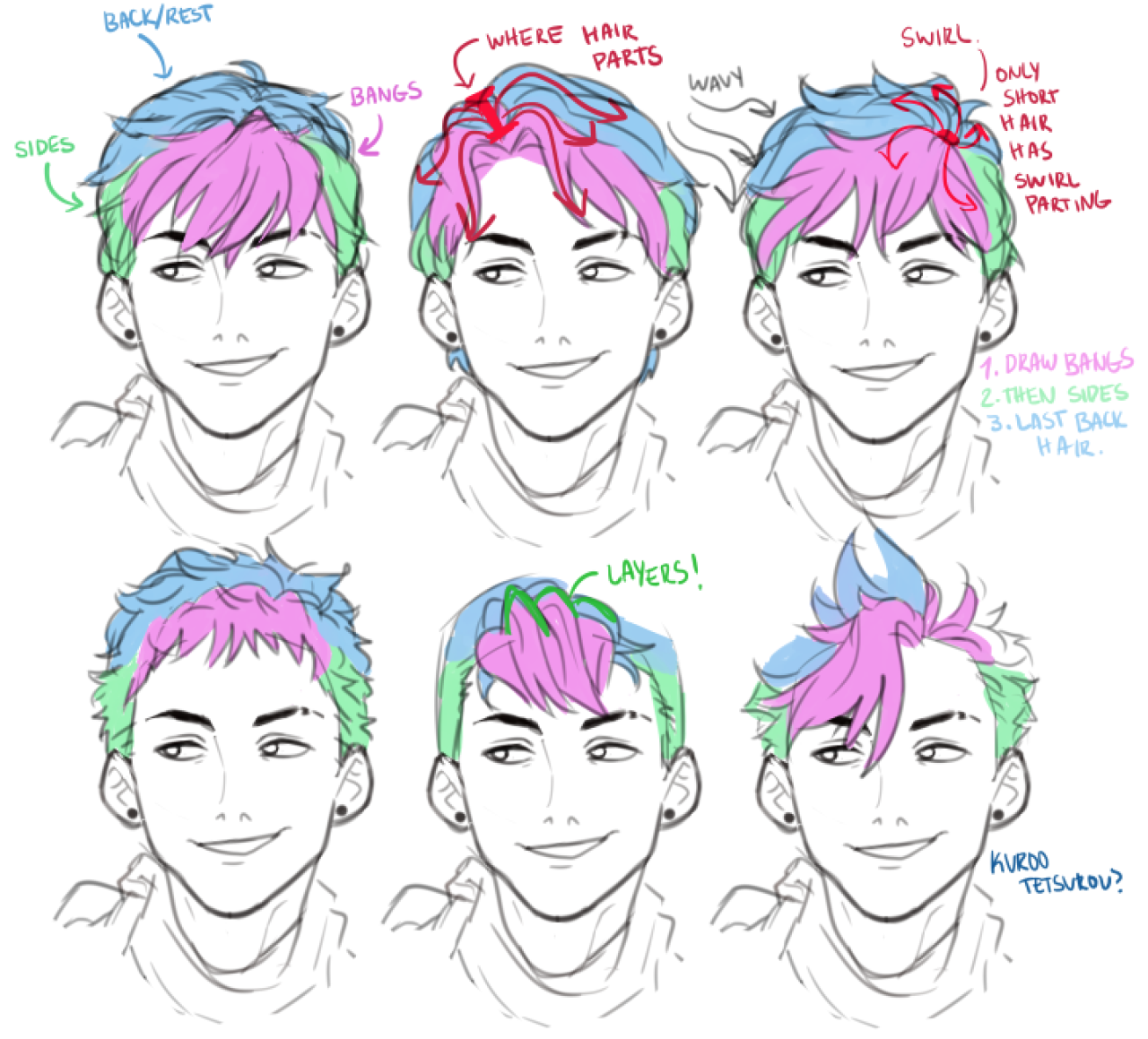 drawing hairstyles