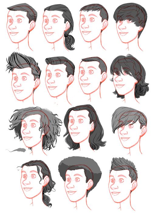 Different Hairstyles Drawing Male After all men s hair is something